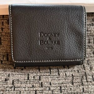Dooney & Bourke Dark Leather Trifold Wallet